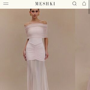 Meshki Off-Shoulder Pink Dress